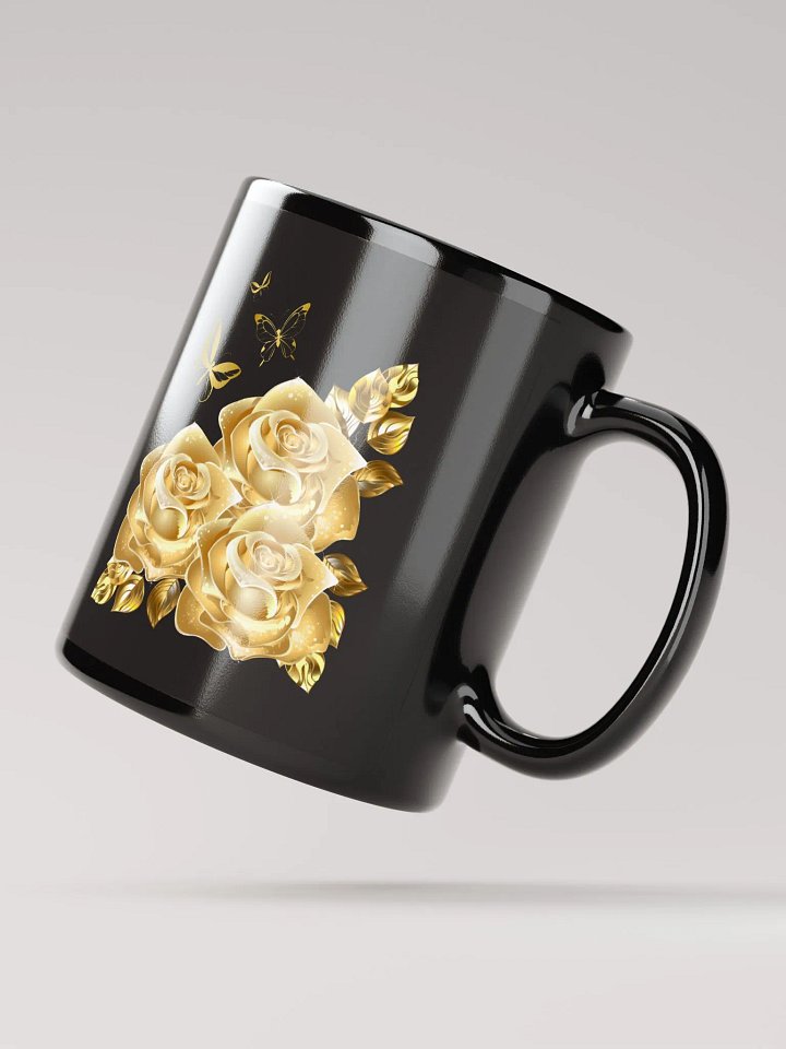 Golden Elegance Rose Mug product image (4)