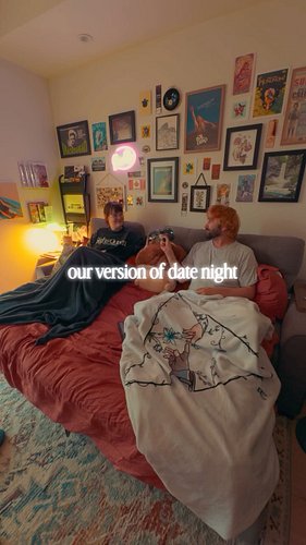 just childless 30-somethings enjoying our nerdy date night🍷 🎮 🍿 

we’ve been trying to find more couch co-op games so Orbital...