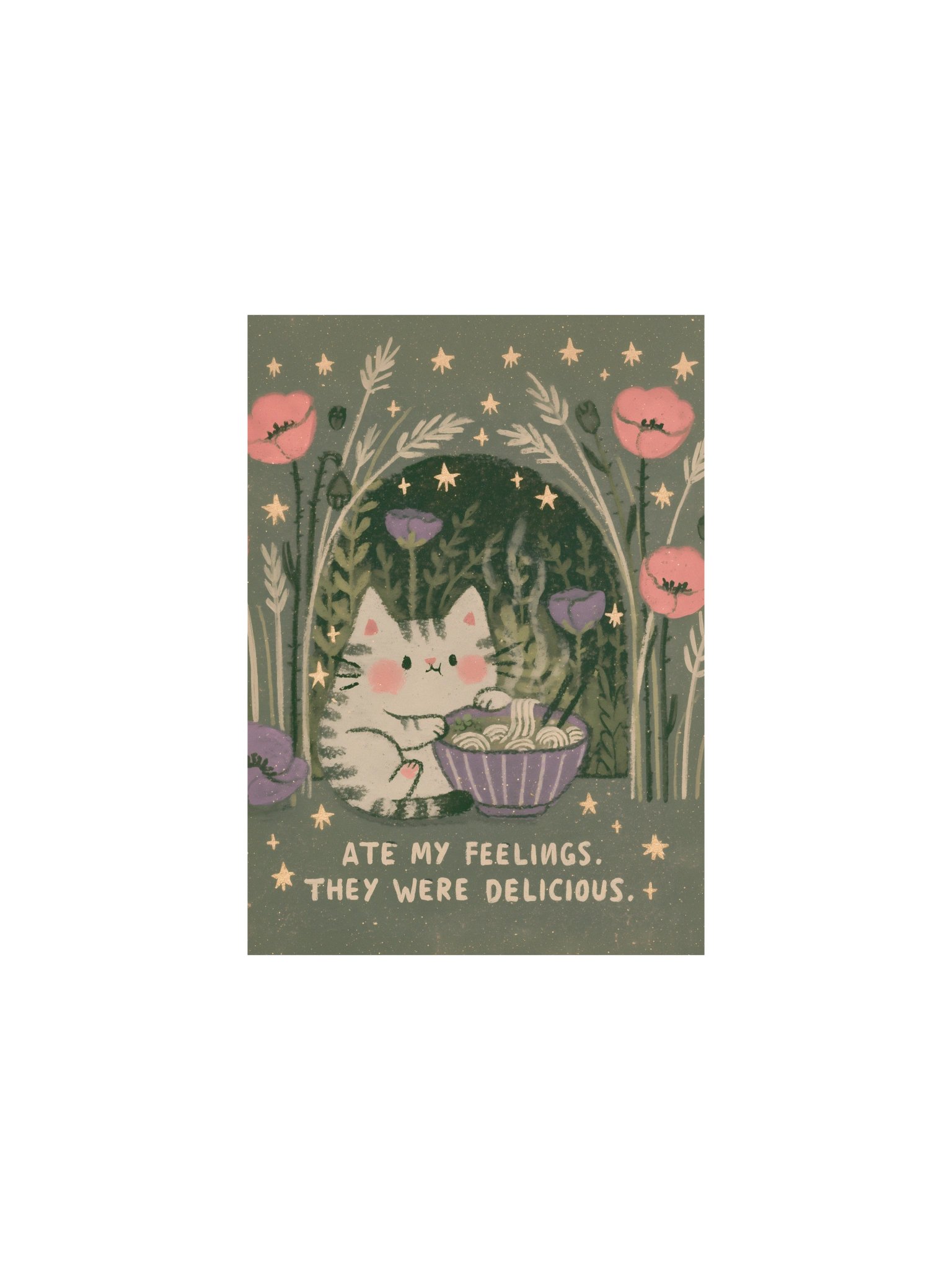 Ate My Feelings Cat Poster product image (4)