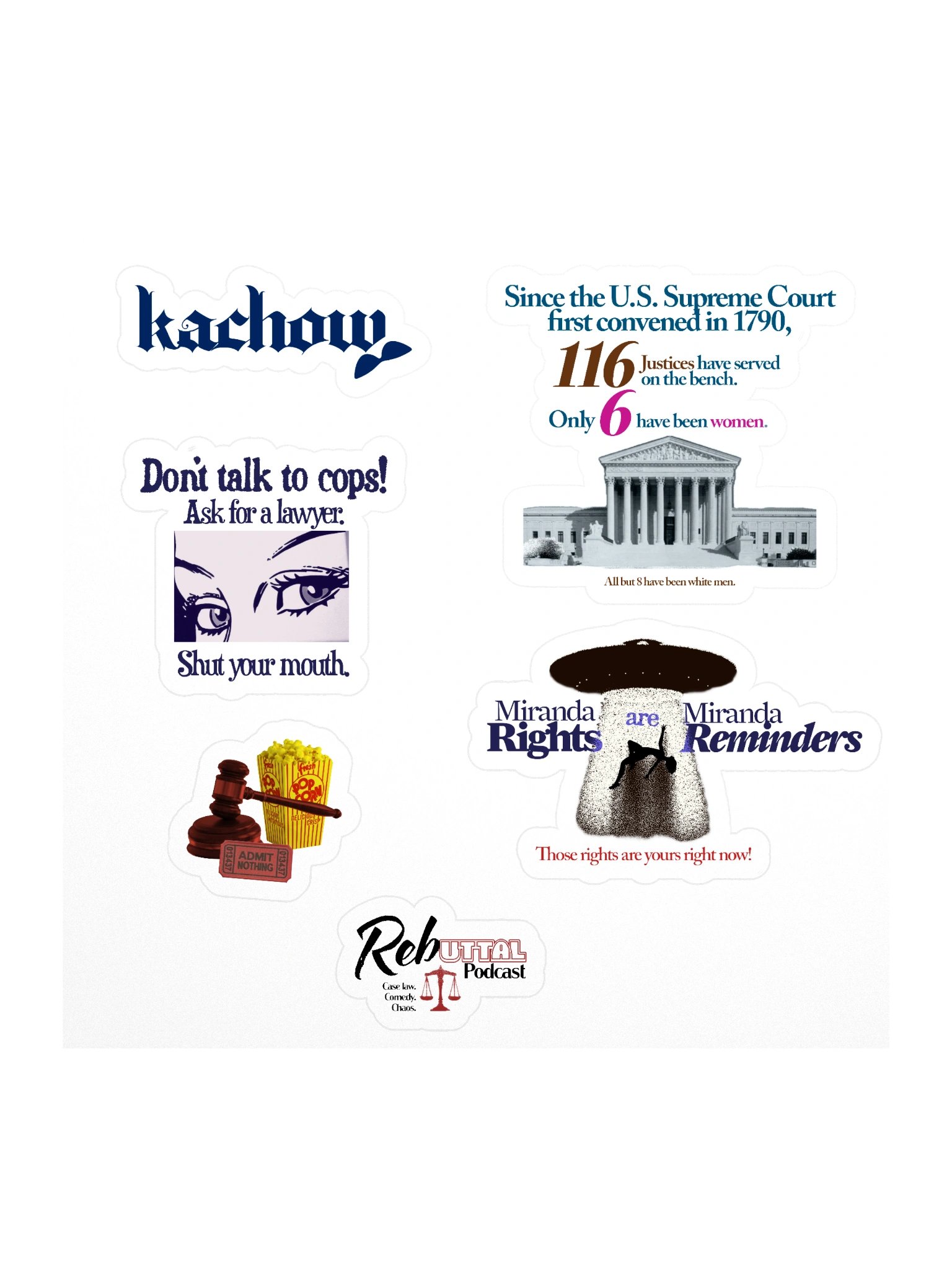 Reb Kiss Cut Stickers 2.0 product image (1)