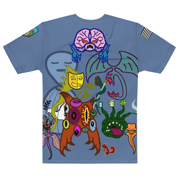 The Demons We Carry Cotton Blue Shirt product image (2)