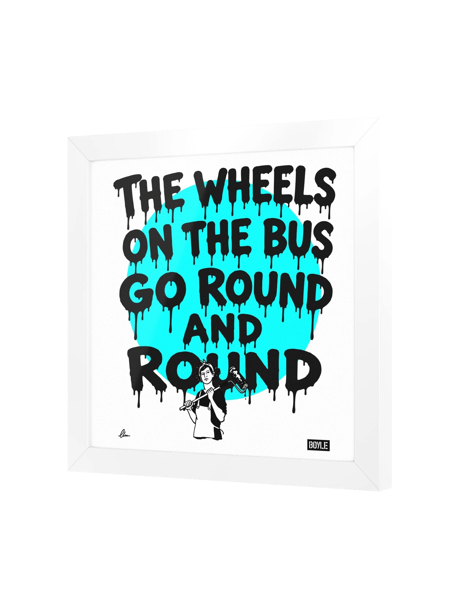 The wheels on the bus framed print product image (3)