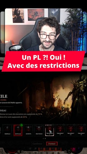 Merci les gars pour l'expérience, mais le Tourment 12 ne se débloque pas par procuration 😅 Il faut le faire soi-même, palier ...
