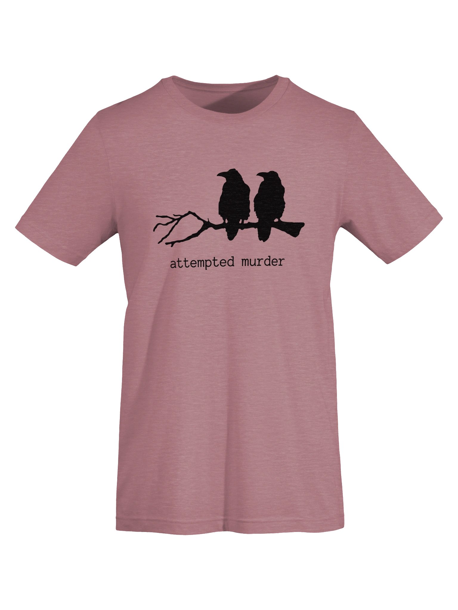 Attempted Murder – Funny Raven Graphic T-Shirt product image (75)