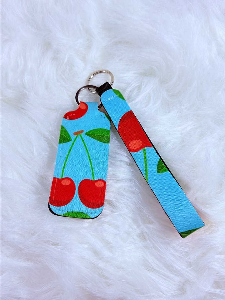 Cherry Lip Balm Keychain Holder product image (2)