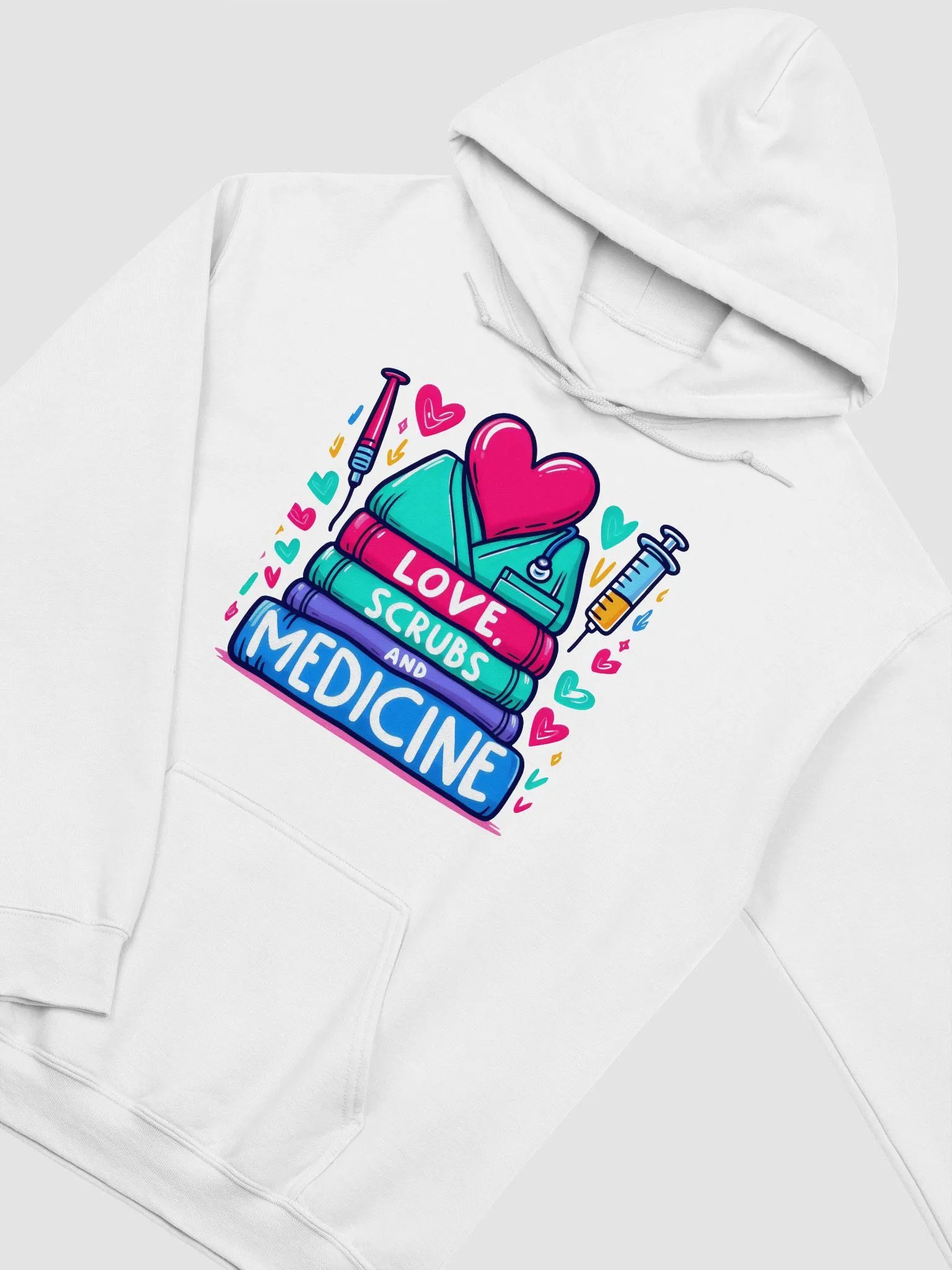 Love, Scrubs and Medicine Hoodie product image (22)