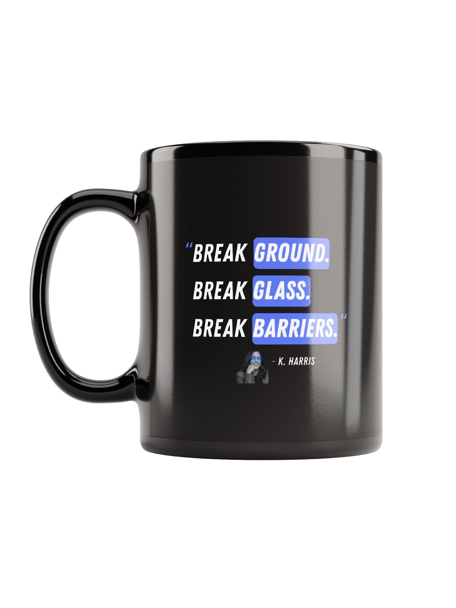 Kamala Would Never Glossy Mug | D A R K product image (1)