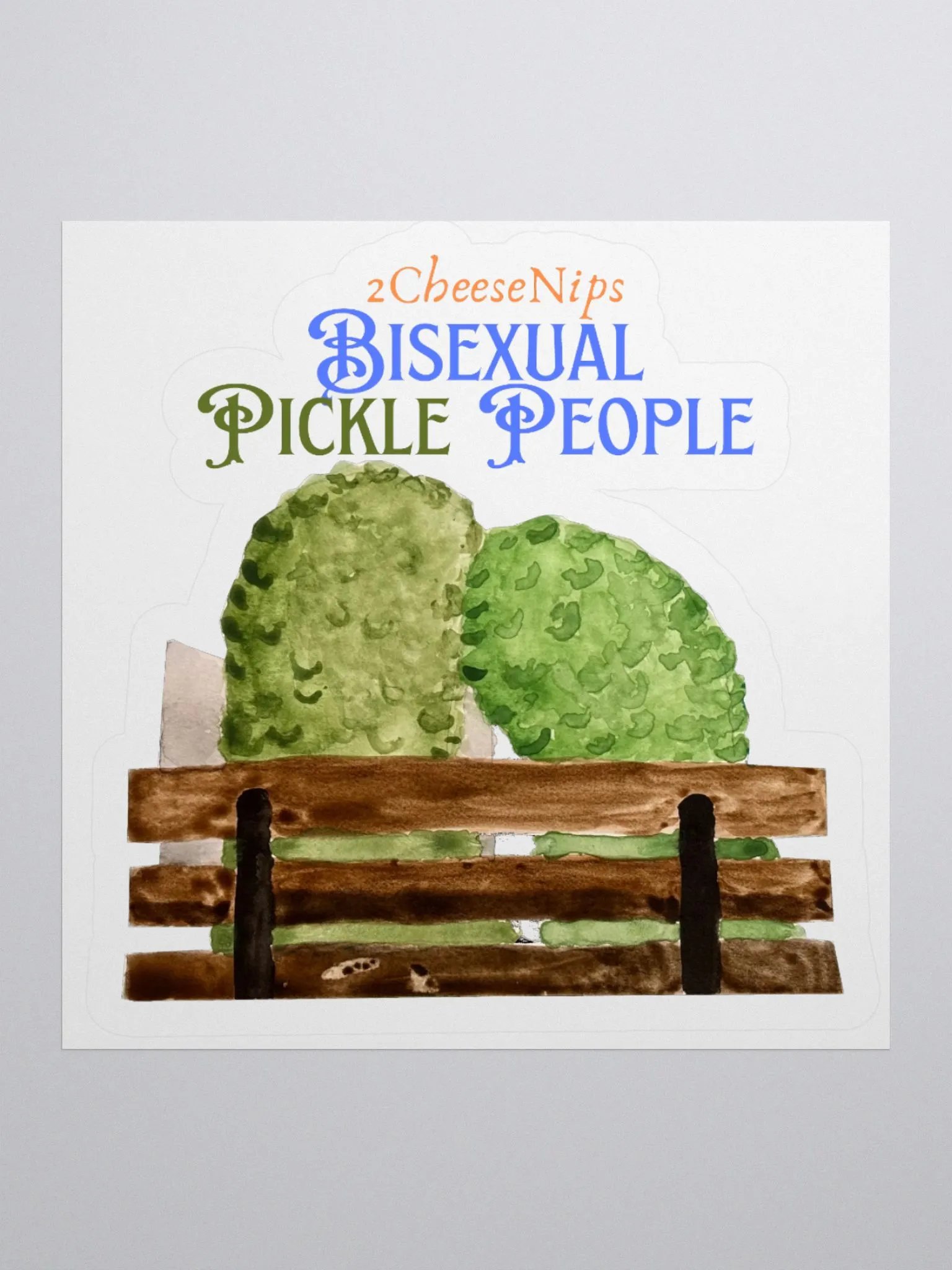 Bisexual Pickle People Sticker product image (2)