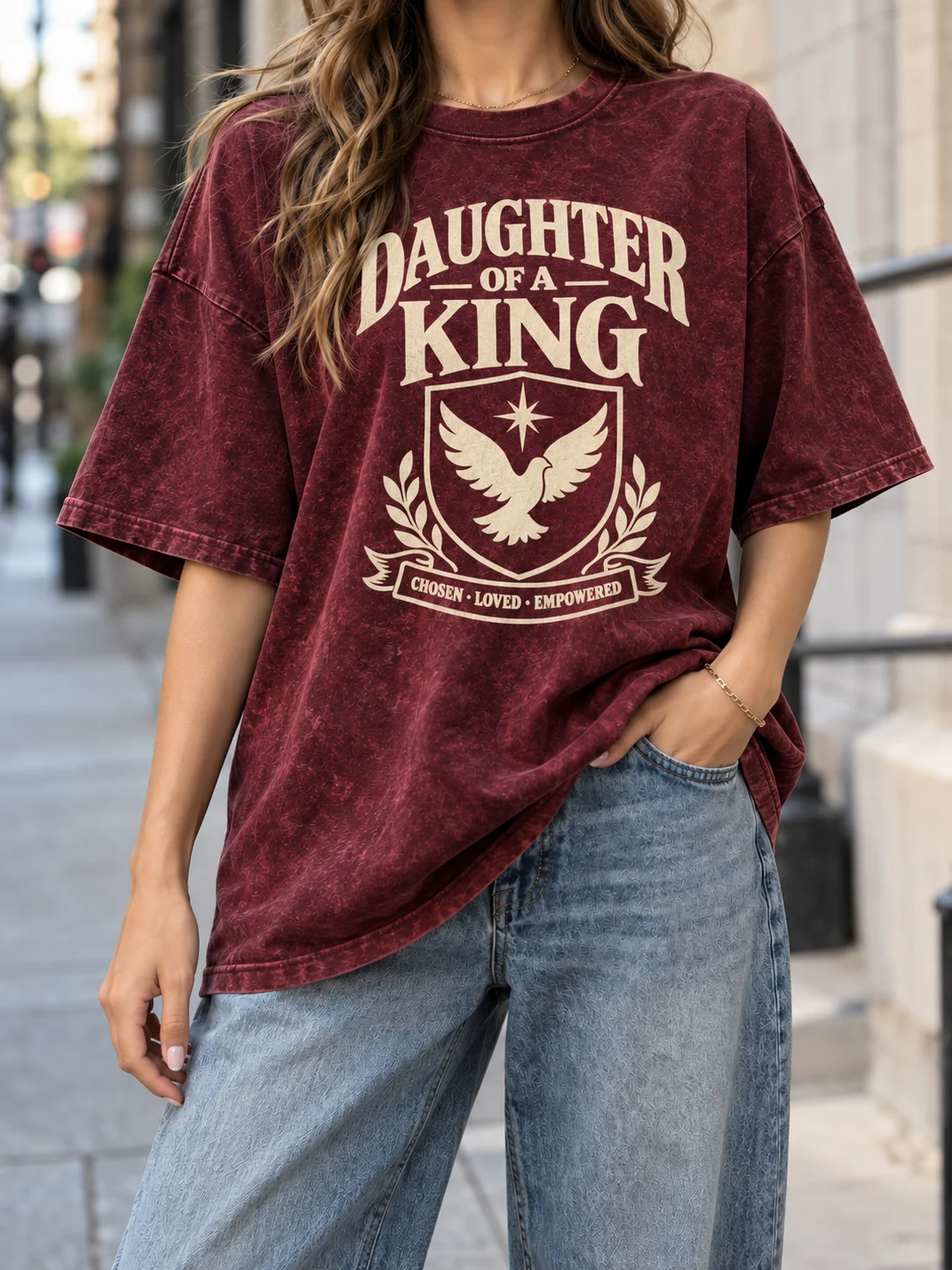 Daughter of a King PNG – Christian Women's Shirt Design product image (6)