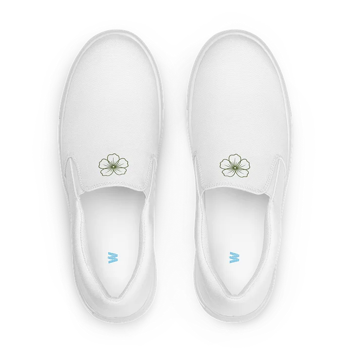 Green Petal Emblem Slip-Ons product image (1)