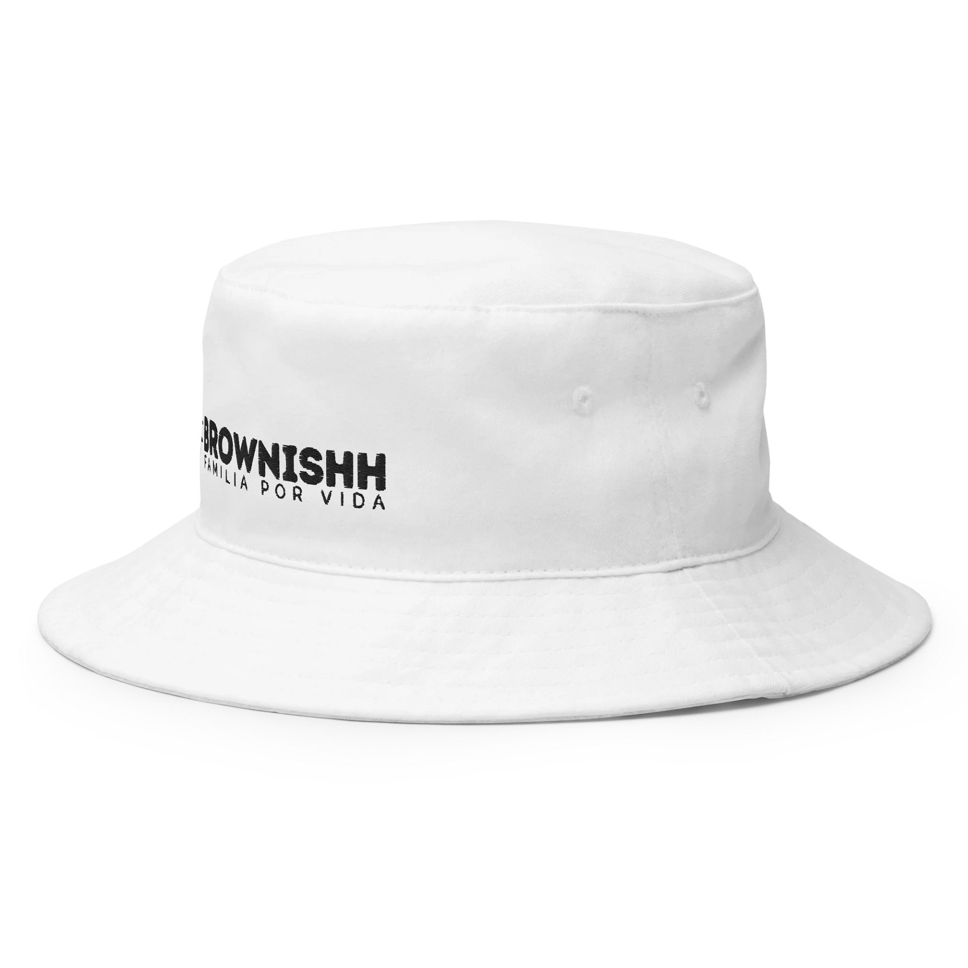 #Brownishh - Bucket Hat (White) product image (2)