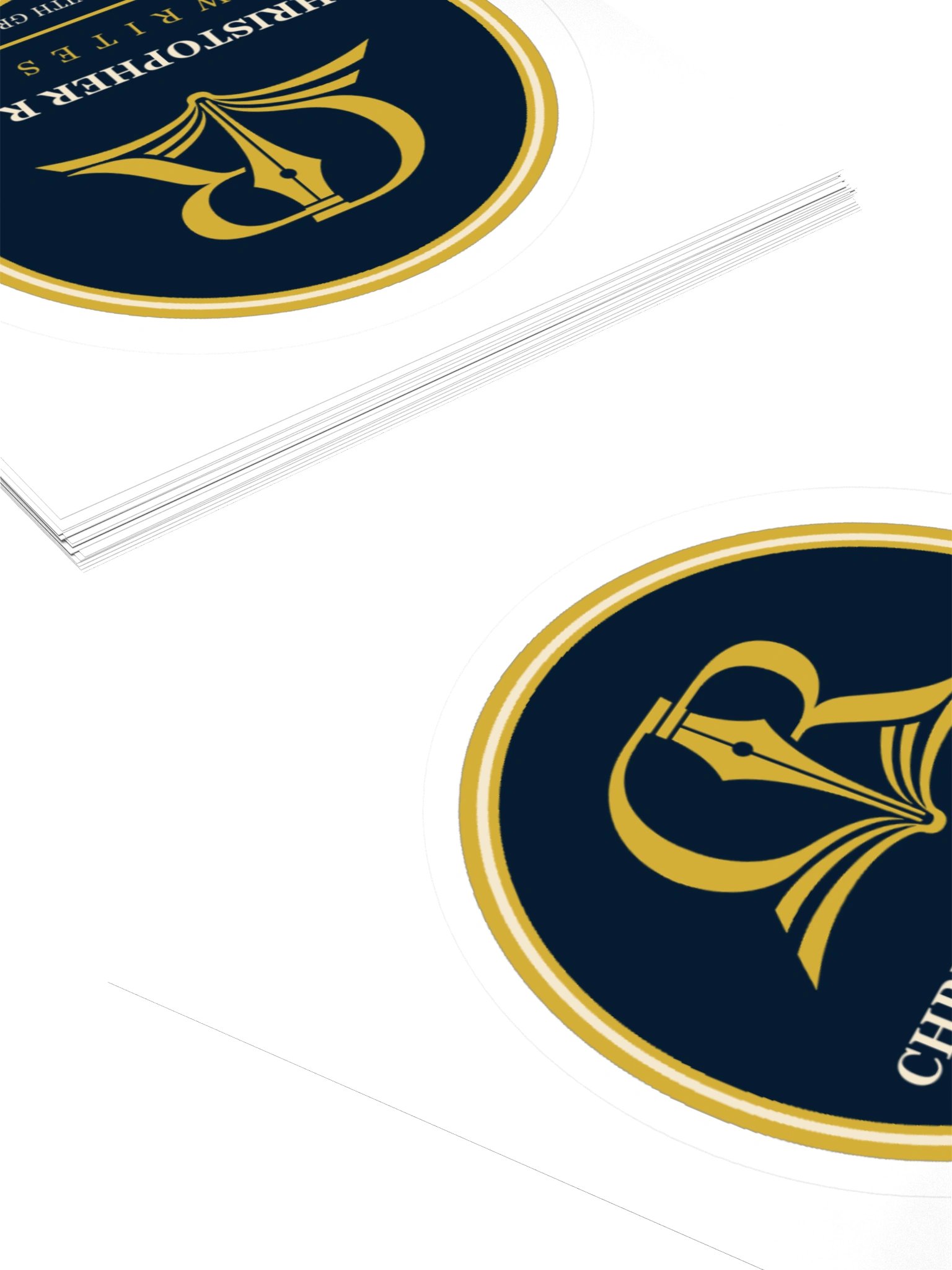 Round Author Seal Sticker product image (4)