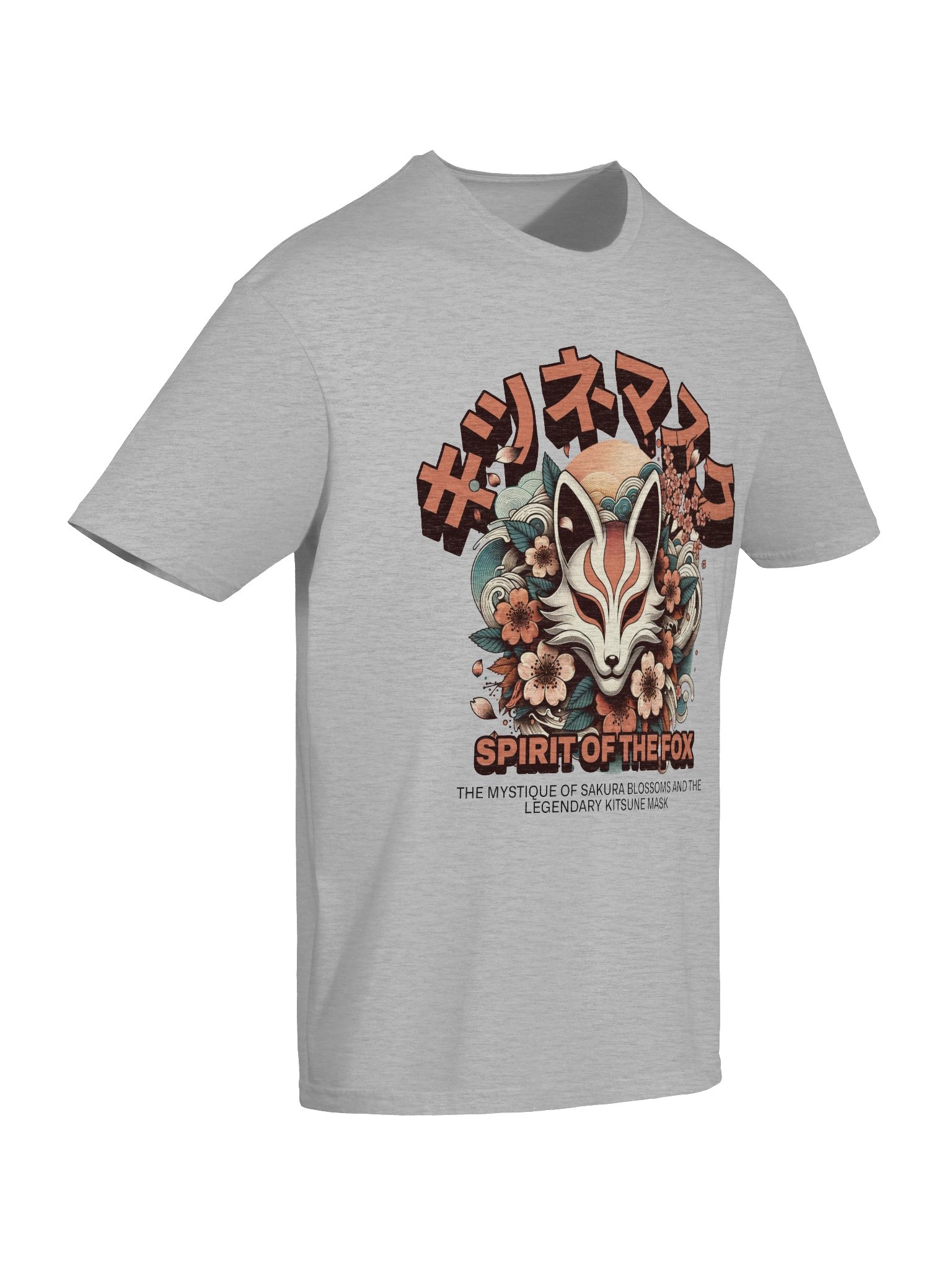 Kitsune Spirit Sakura Fox T-Shirt - Gildan Softstyle product image (7)