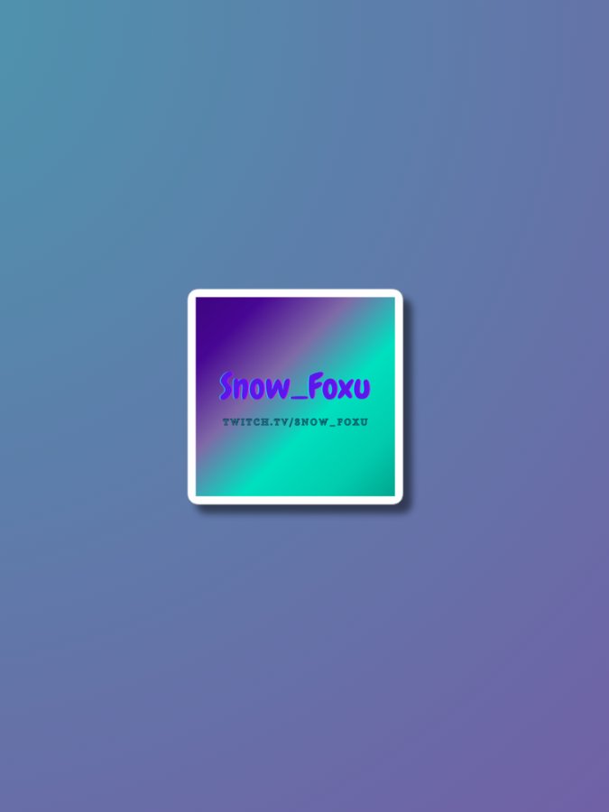 Snow_Foxu Logo Magnet product image (1)