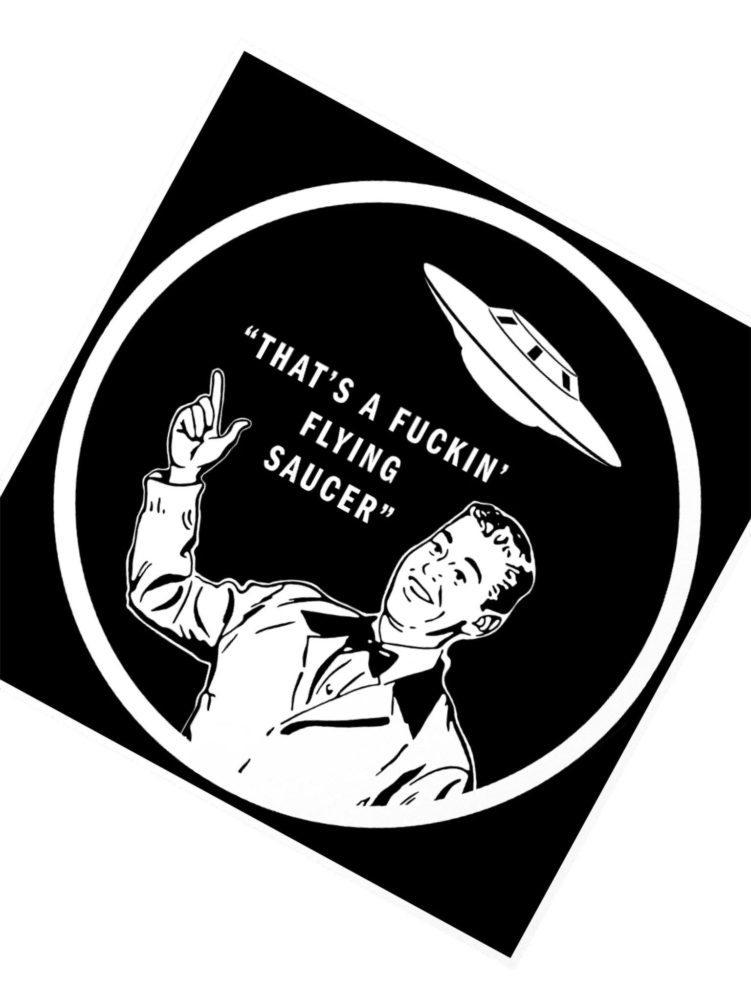 FLYING SAUCER STICKER product image (2)
