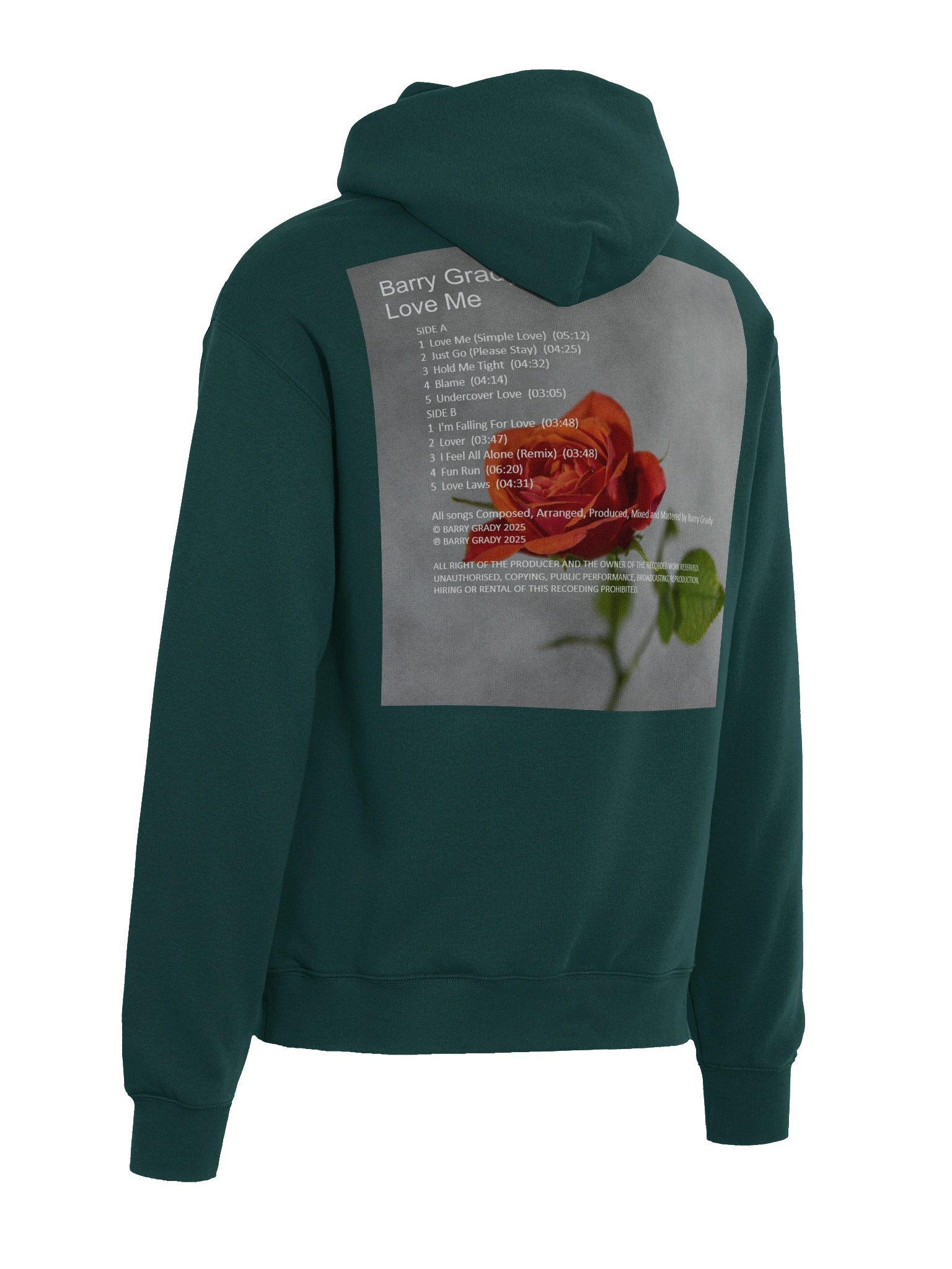 Barry Grady 'Love Me' Rose Hoodie product image (22)