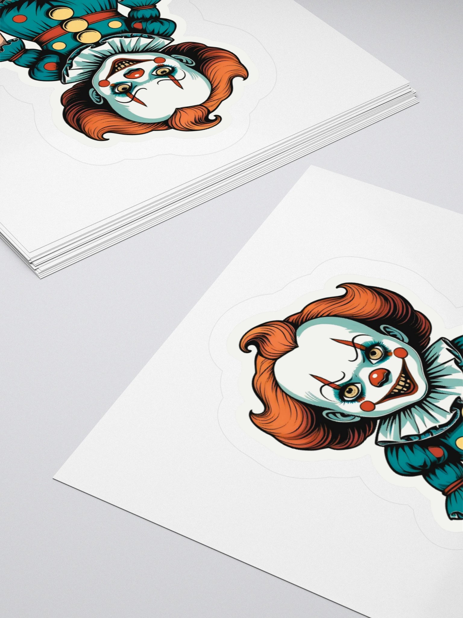 Little Killer Clown Kiss Cut Sticker product image (10)
