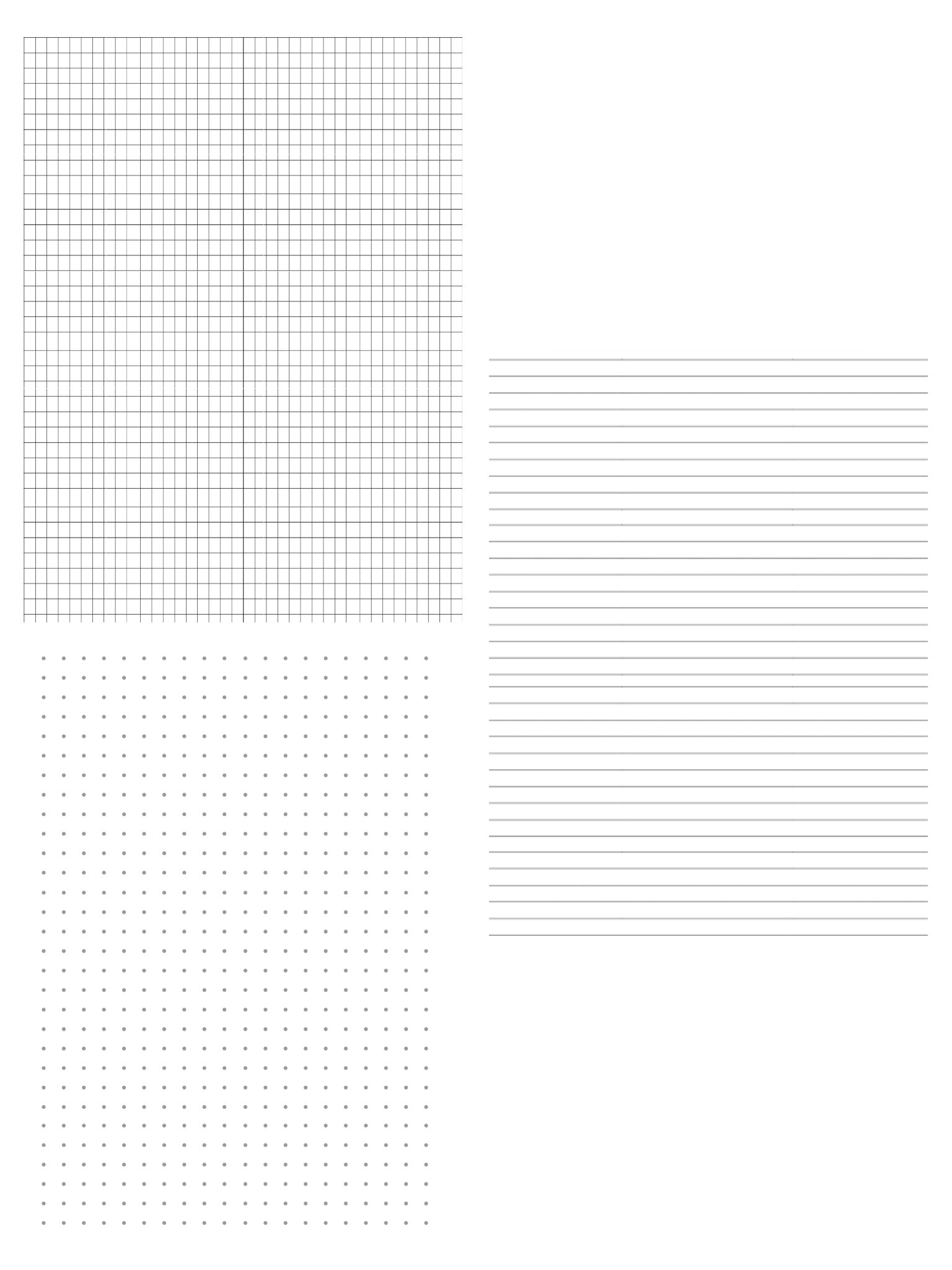 Notebook Template Bundle – Lined, Grid & Dot Pages | VirgoBooks