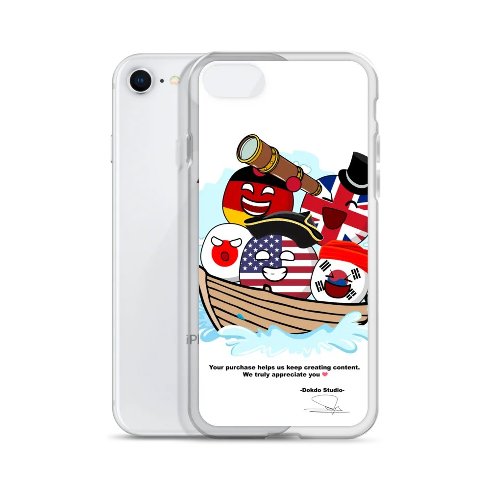 Transparent iPhone case with Dokdo Studio's signature product image (55)