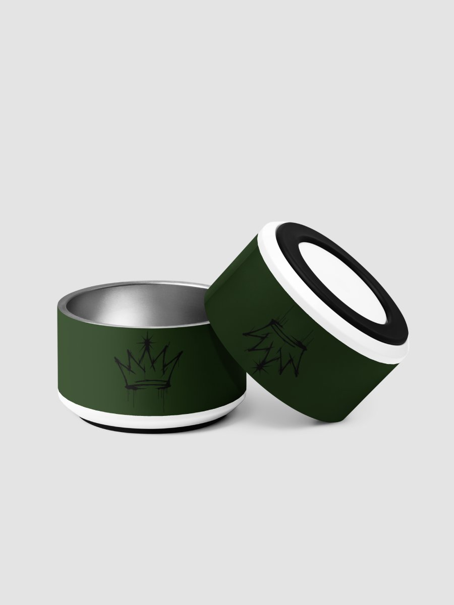 ONE KING Urban Crown Pet Bowl Green product image (1)