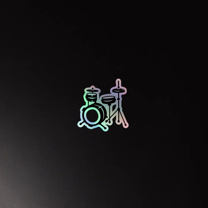 Holographic drum Sticker Pack product image (4)