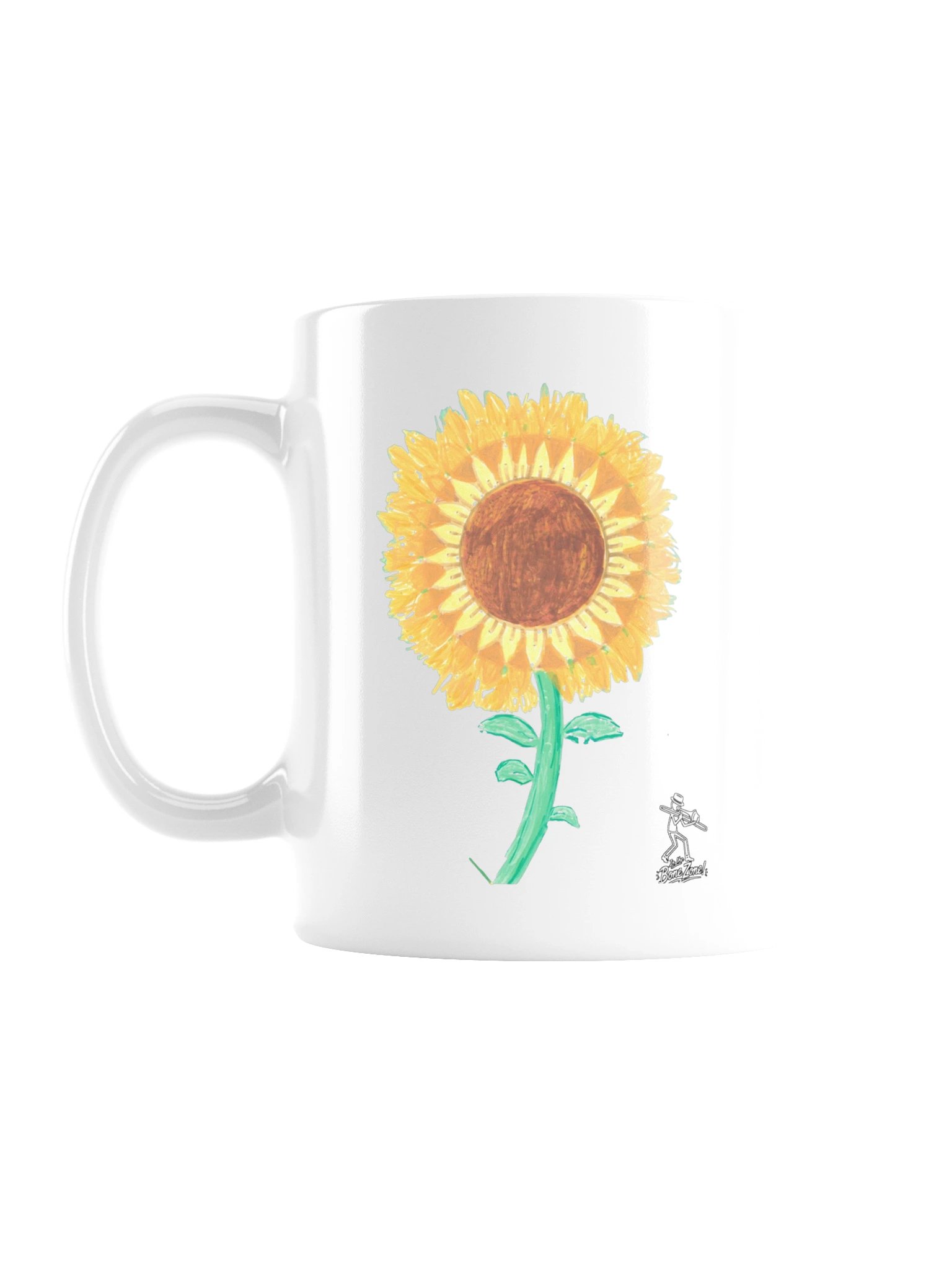 Sunflower White Glossy Mug product image (1)