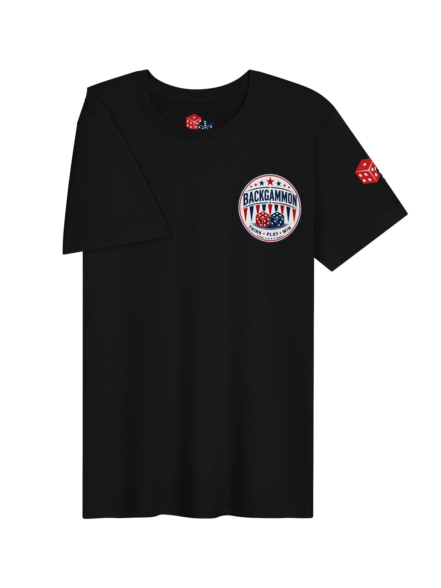 Backgammon Think Play Win Tee Black product image (3)