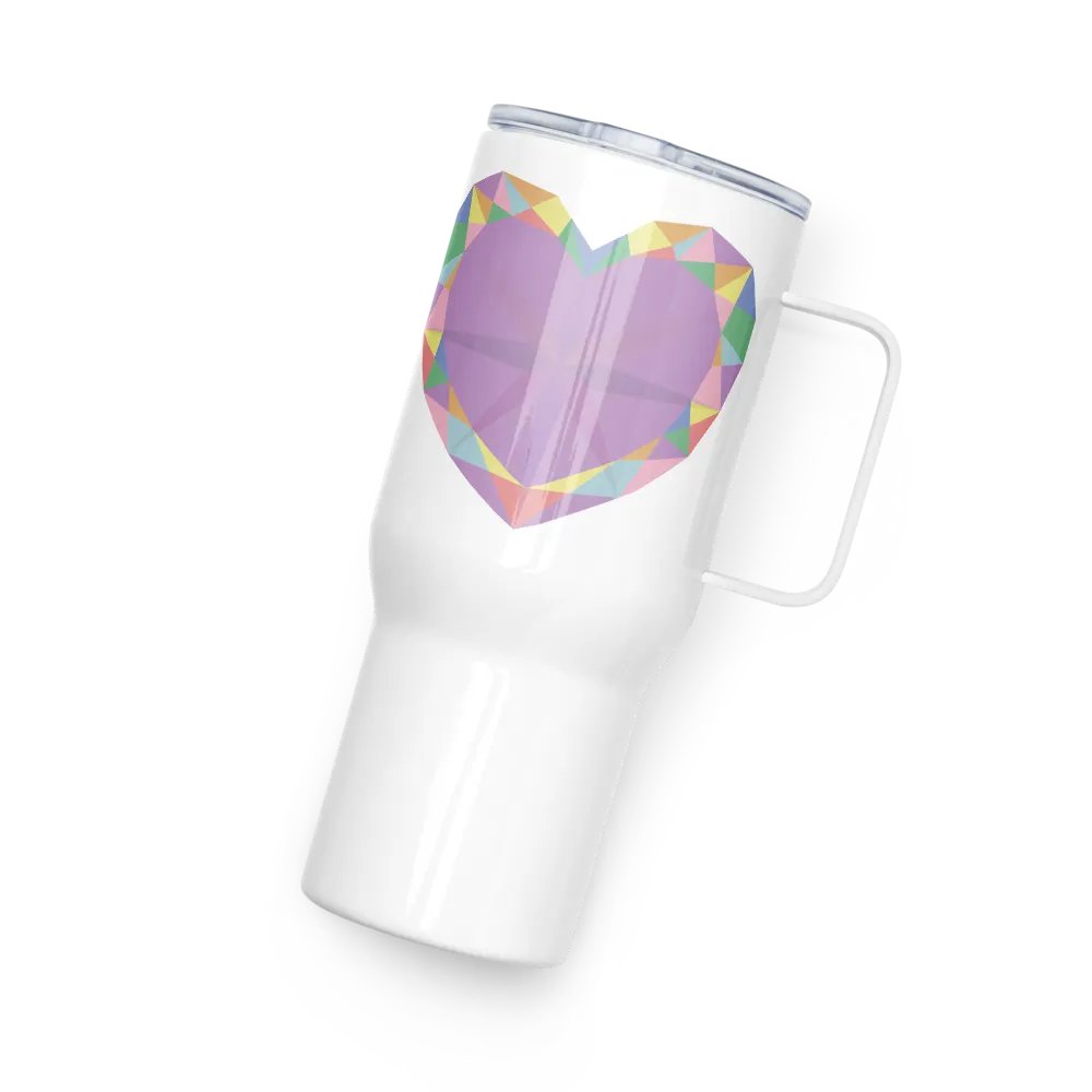 Crystal Pride Heart Insulated Cup with Handle product image (6)