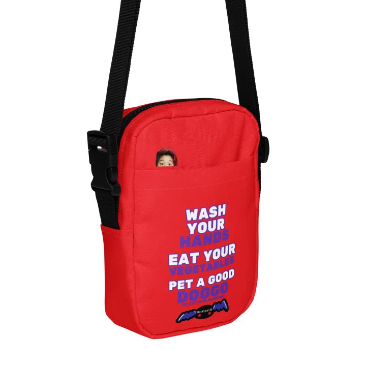 Wash Your Hands, Eat your Veggies, Pet a Doggo (Valor Crossbody Bag) product image (1)
