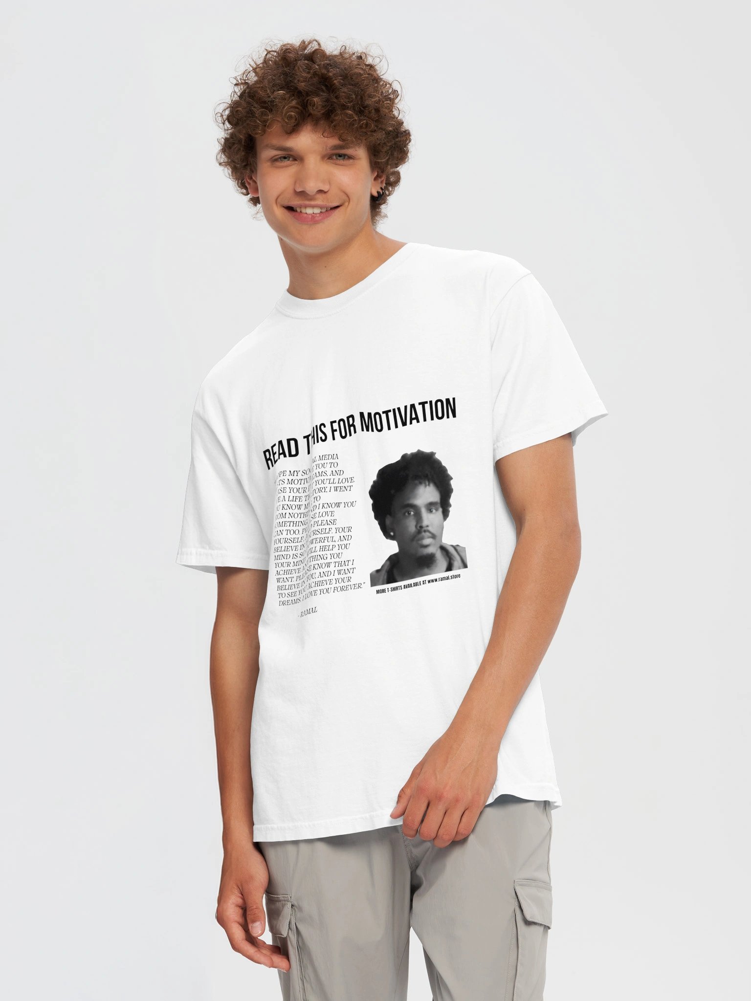 WHITE MOTIVATIONAL T-SHIRT product image (5)