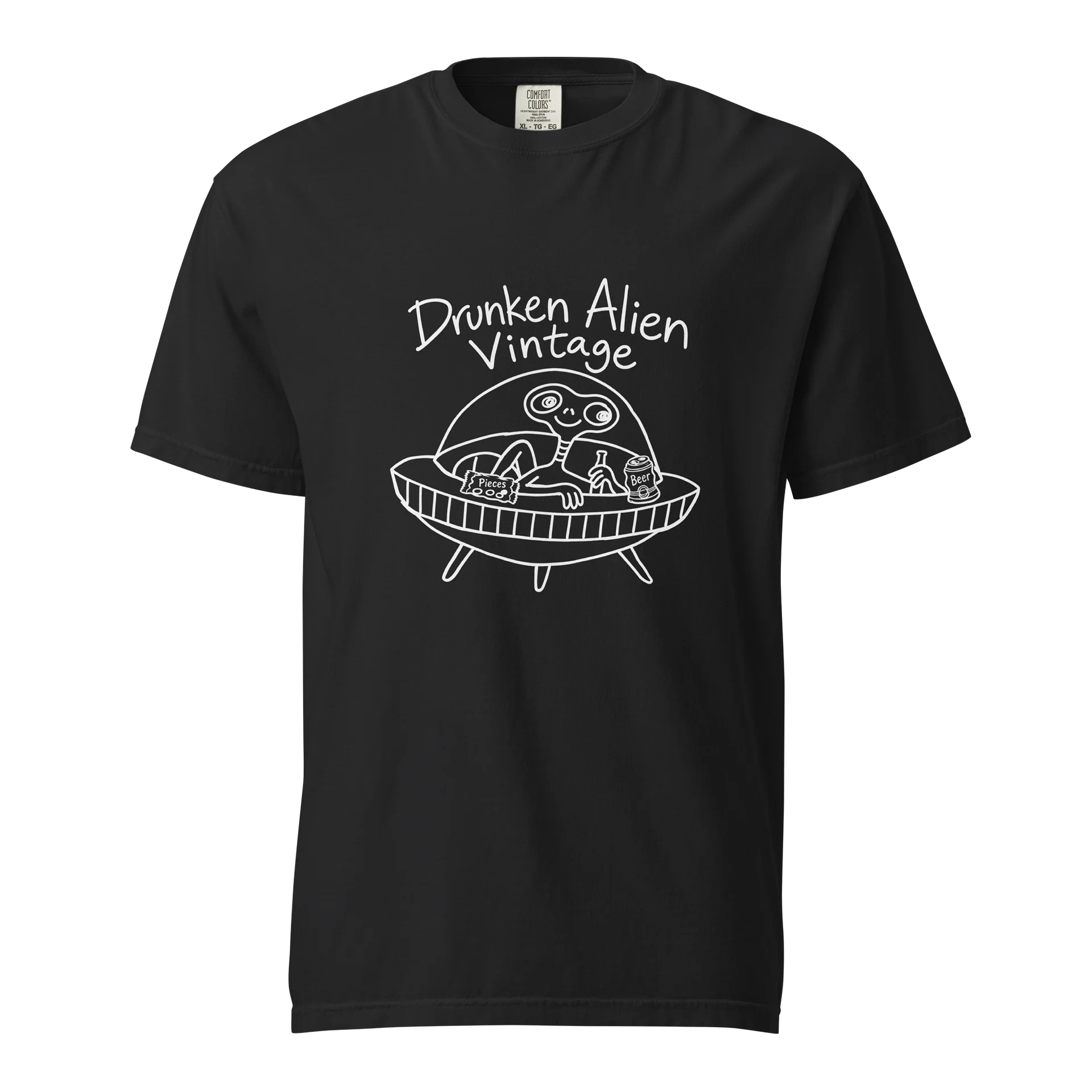 Drunken Alien Vintage Black White Combo product image (1)