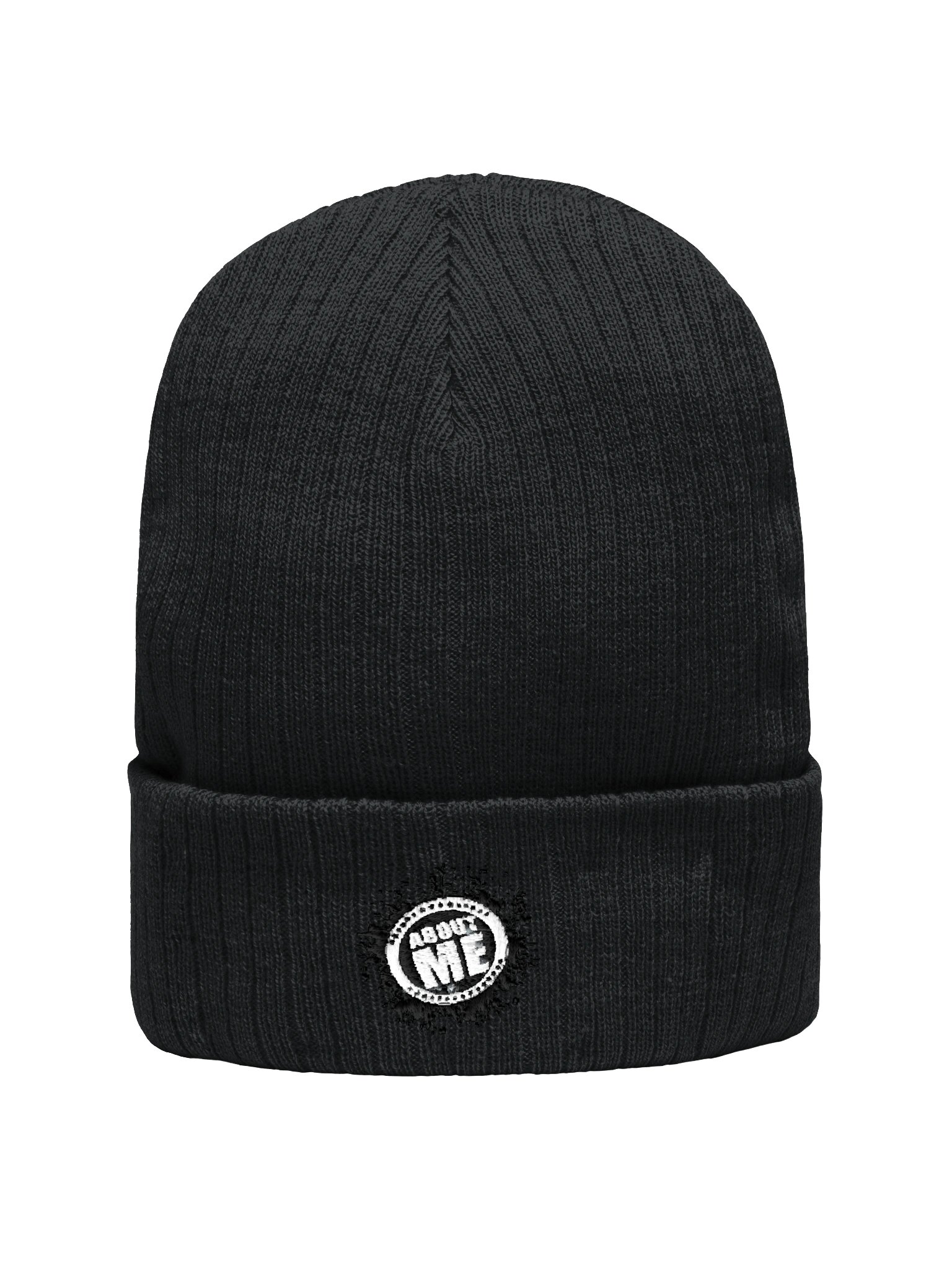 DCG About Me Embroidered Ribbed Knit Beanie product image (1)