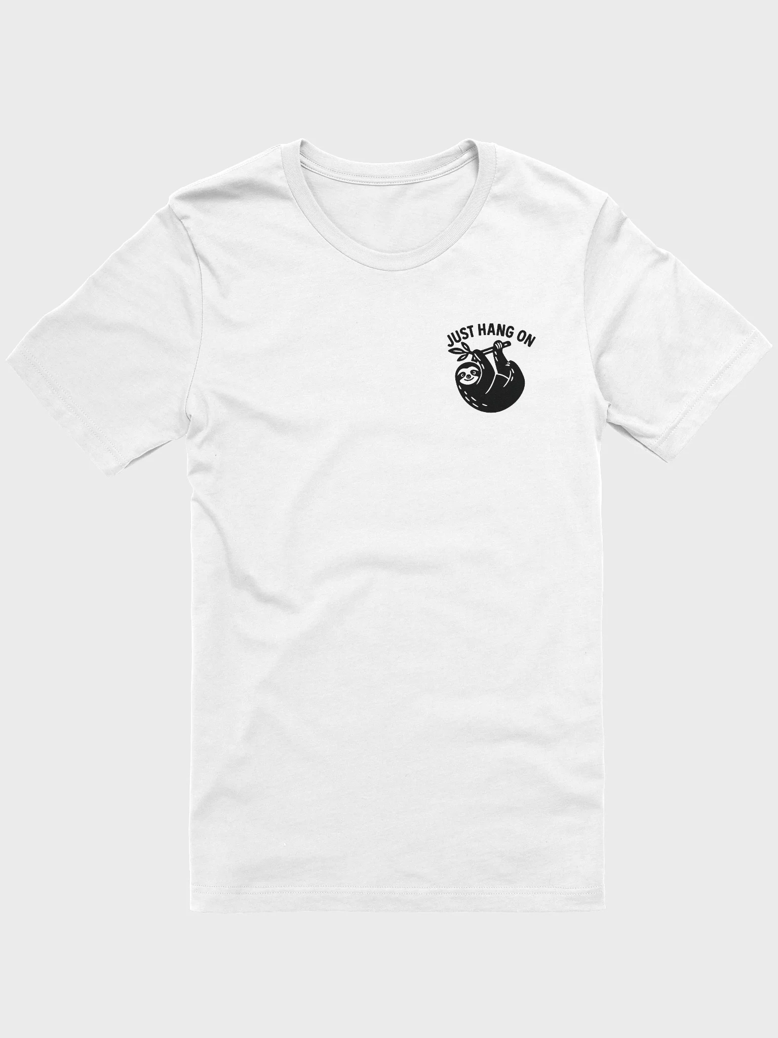 Just Hang on Sloth T White product image (1)