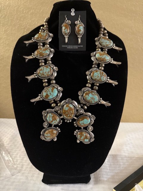Raquel & Leonard Hunley Designer "Azure Vista" Squash Blossom Collection product image (1)