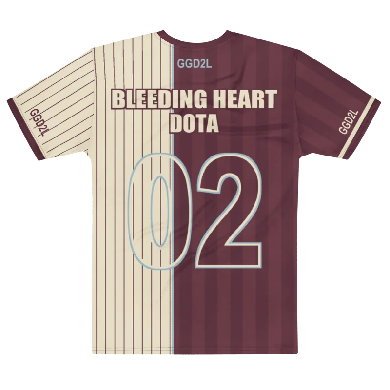 Bleeding Heart DOTA Split Jersey — Wine product image (2)