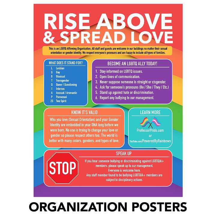 Rise Above Bullying Posters (for Organizations) product image (1)
