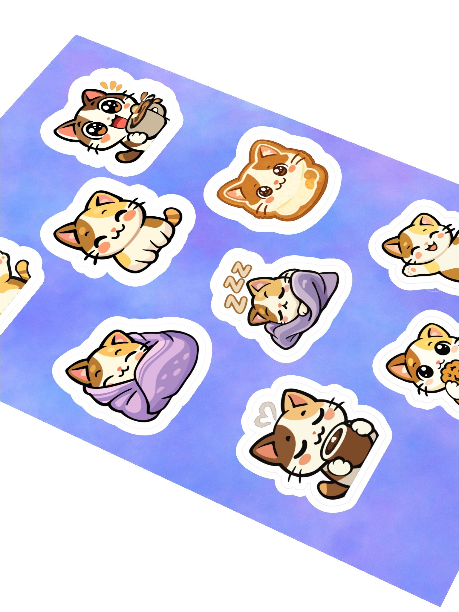 Cute Stream Cat Sticker Pack product image (2)