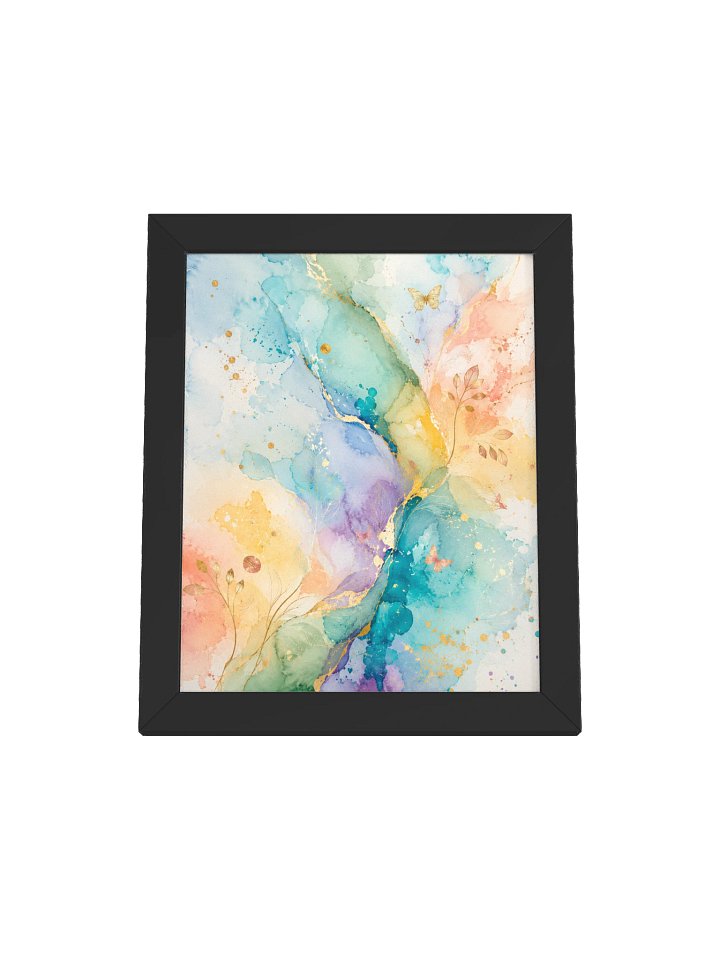 Pastel Whisper Abstract Framed Wall Art product image (1)
