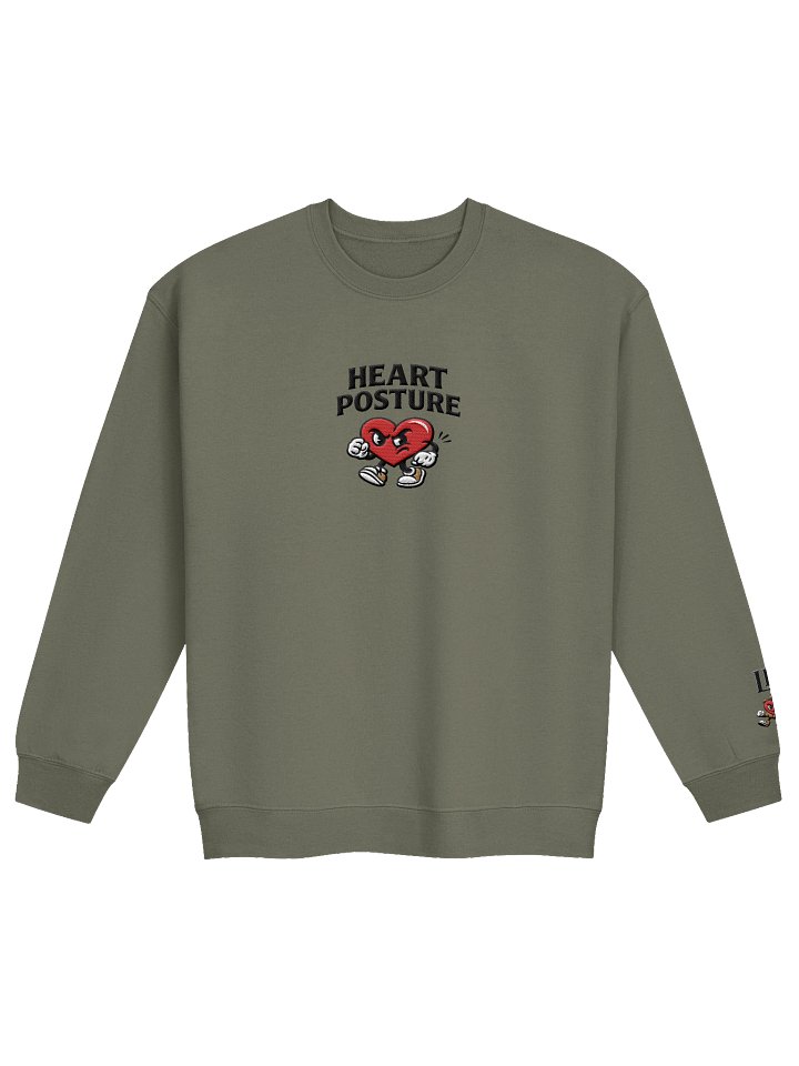 HEART POSTURE STITCH CREWNECK product image (1)
