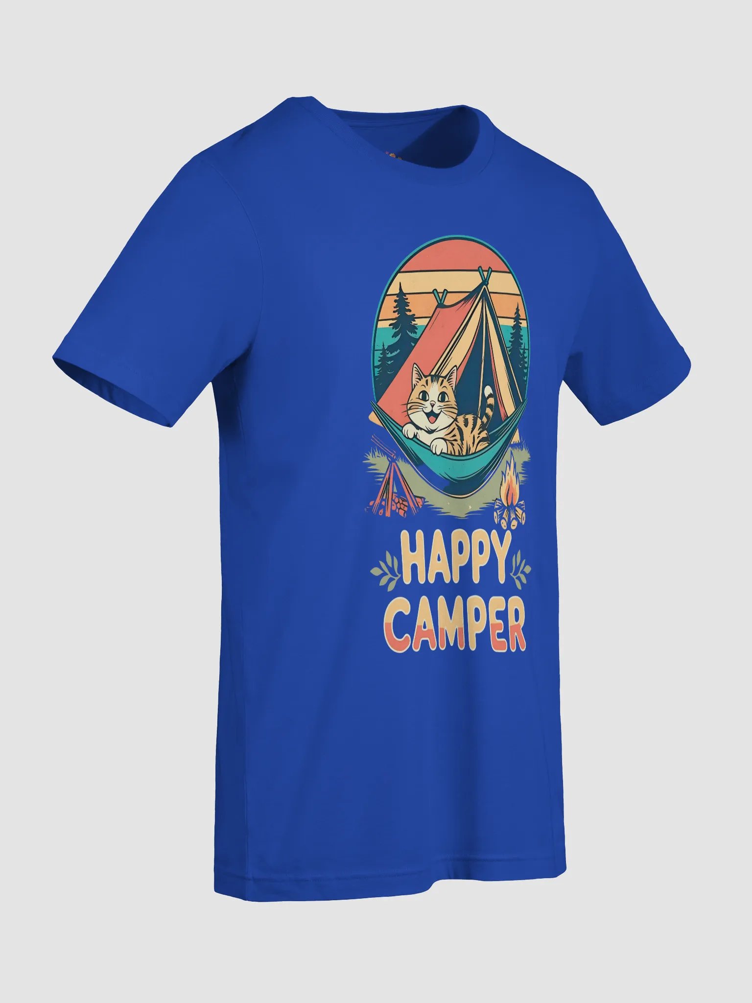 Happy Cat Camper T-Shirt product image (9)