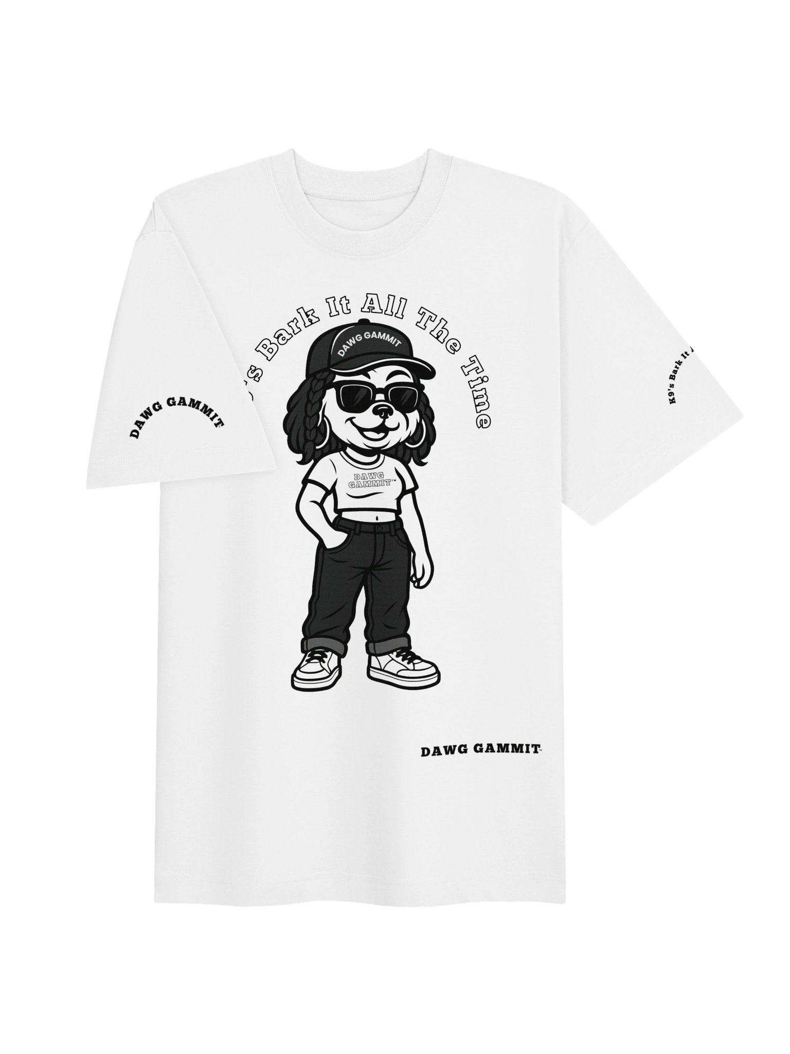 DAWG GAMMIT Female Yorkshire Terrier Heavy T-shirt product image (3)