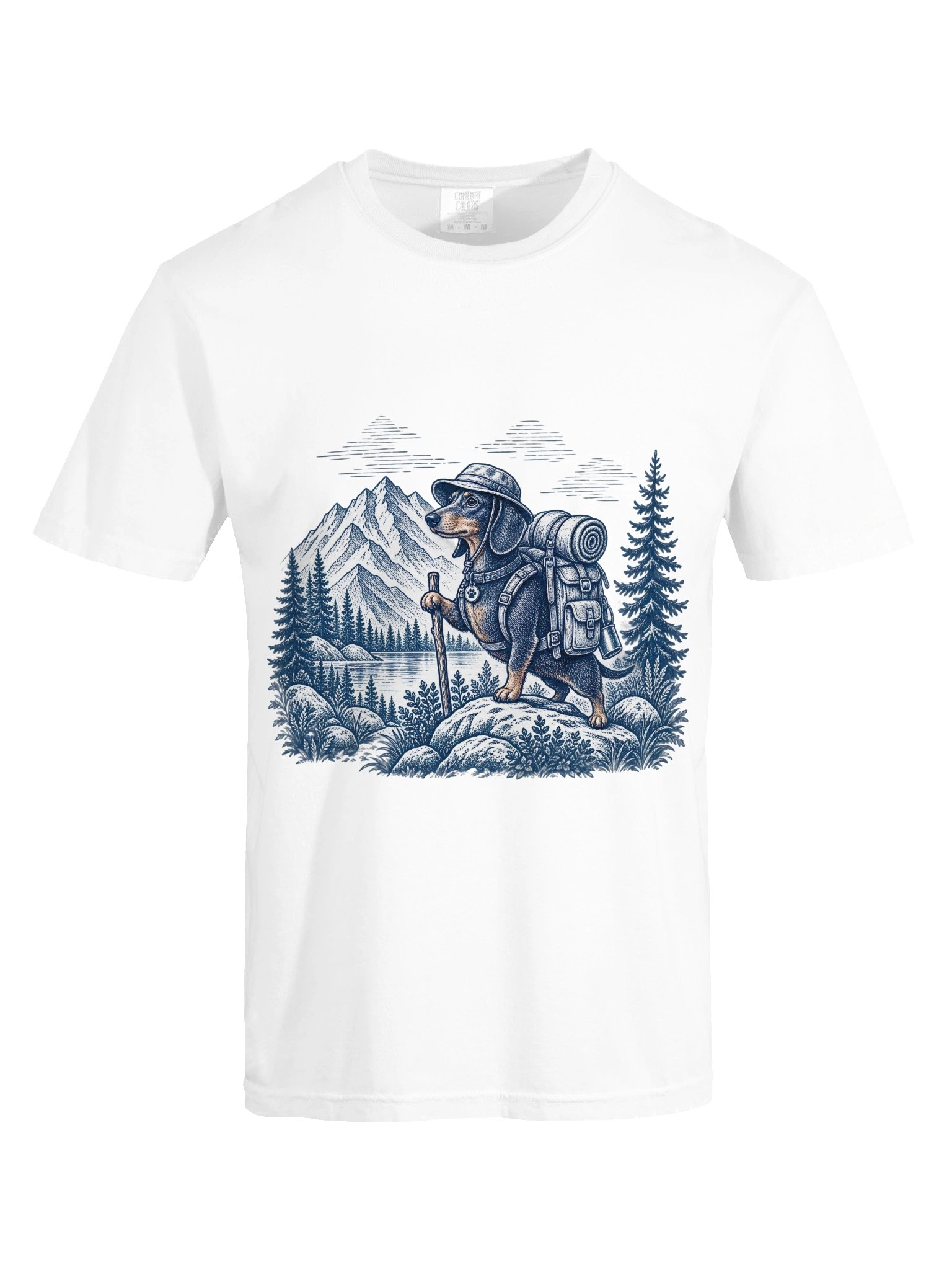 Vintage Hiking Dachshund Tee product image (5)