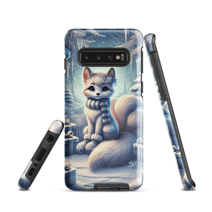 Winter Fox Samsung Tough Case – Cozy Arctic Charm product image (1)
