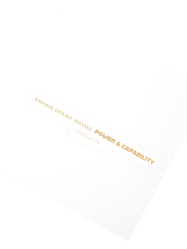 Soully Mine- GOLD PRINT Exhale, Inhale Sticker product image (5)