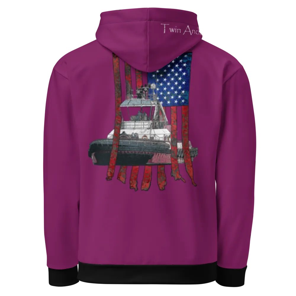 AF & Tug Athena (Eggplant) – Performance Marine Wear | Twin Anchor Apparel North Current Line product image (5)