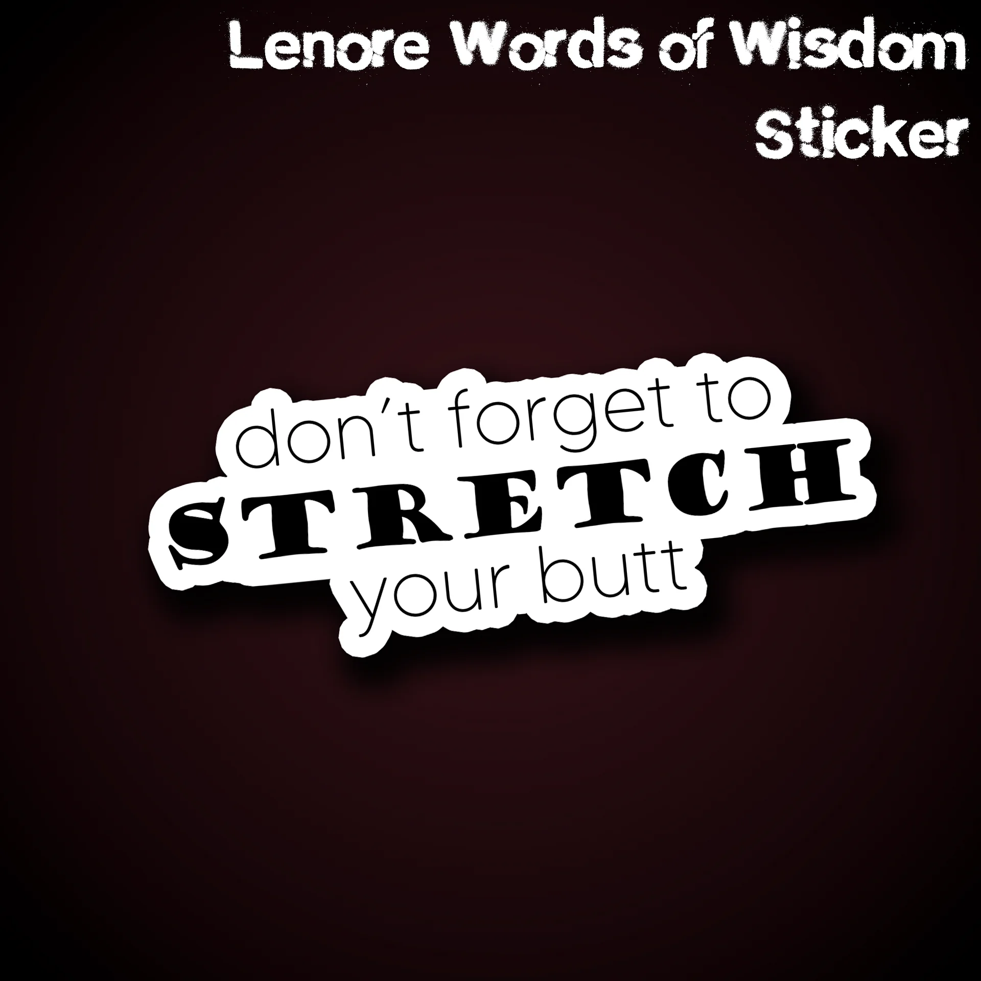 Lenore Advice Sticker product image (1)