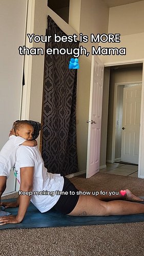 Baby man woke up right as I started my flow.
Gratefully this was after I recorded my 30 minute YouTube video for next week 
#...