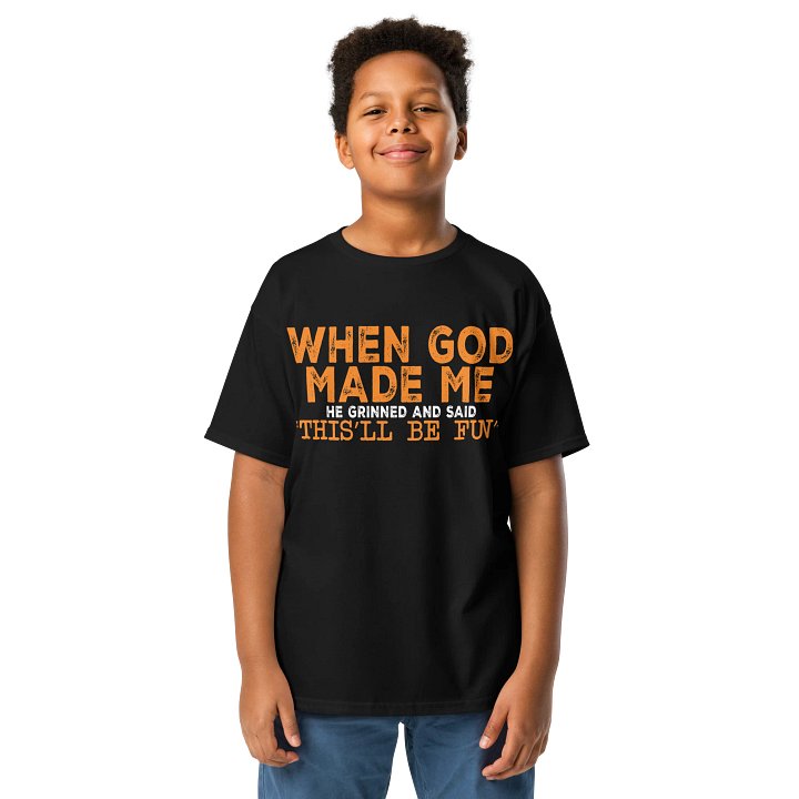 When God Made Me Youth Tee product image (1)