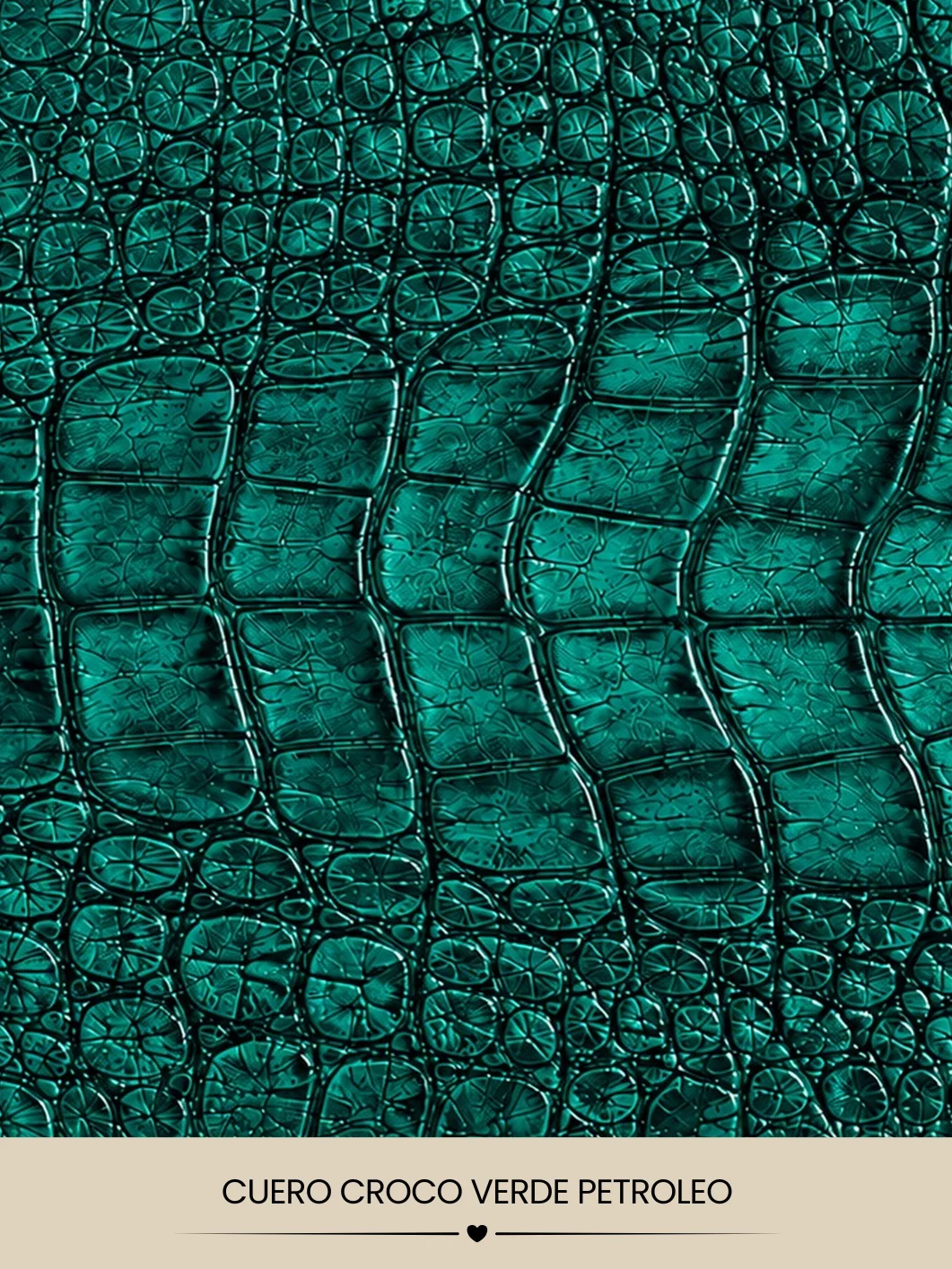CUERO CROCO VERDE PETRÓLEO product image (1)