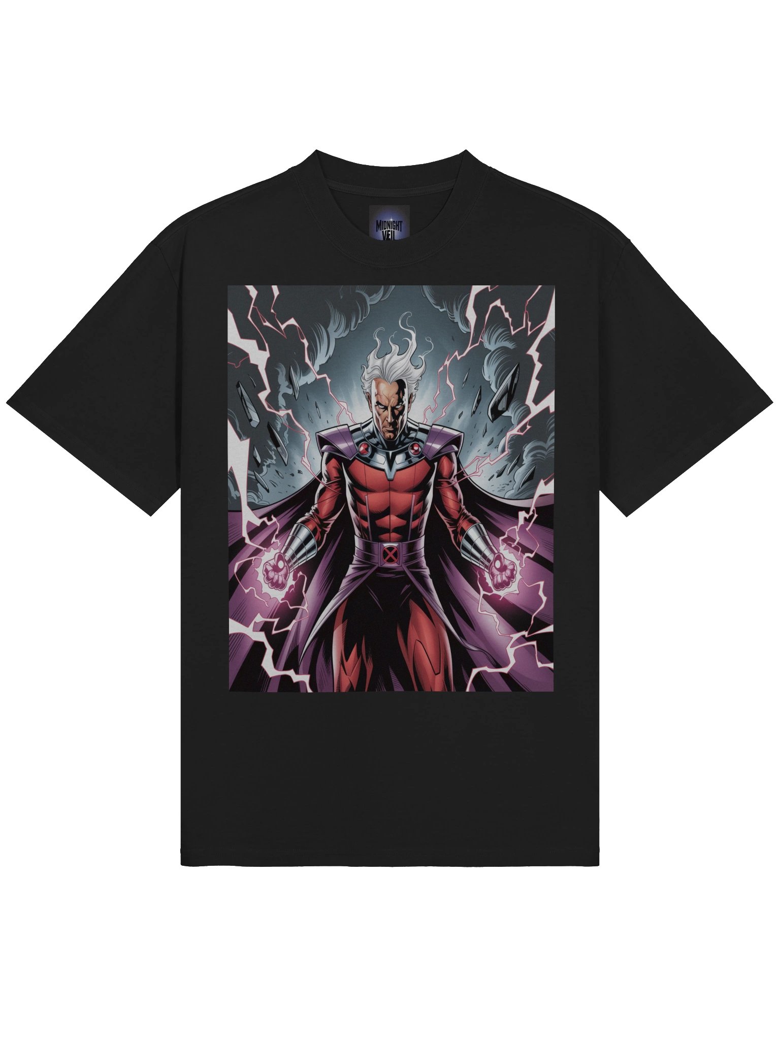 Magneto's Stormforged Fury – Premium Oversized Faded T-Shirt product image (5)